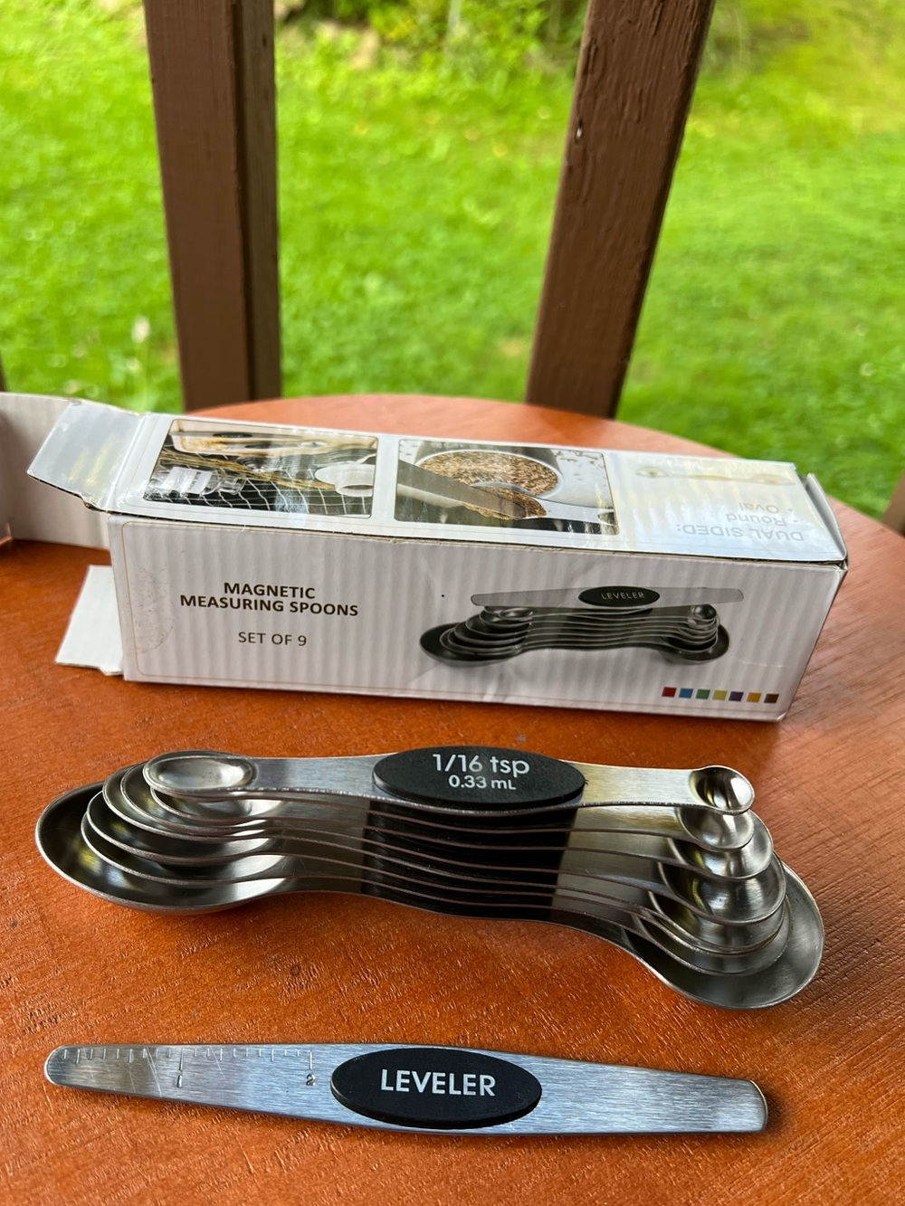 MAGNETIC MEASURING SPOONS SET OF 9 NIB